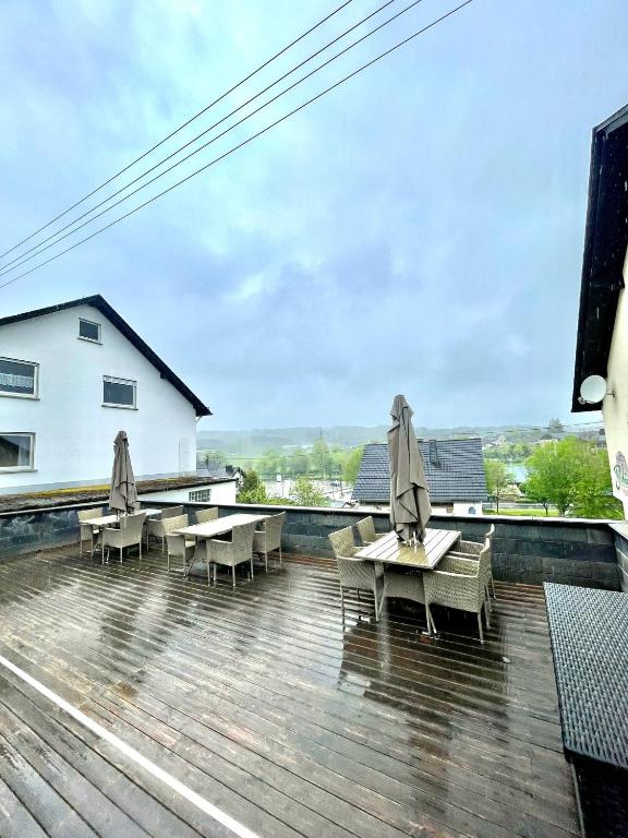 Balkón nebo terasa v ubytování Ferienhaus Dobias
