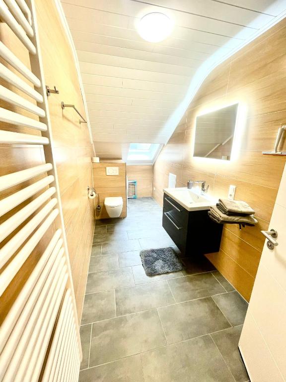 Koupelna v ubytování Ferienhaus Dobias
