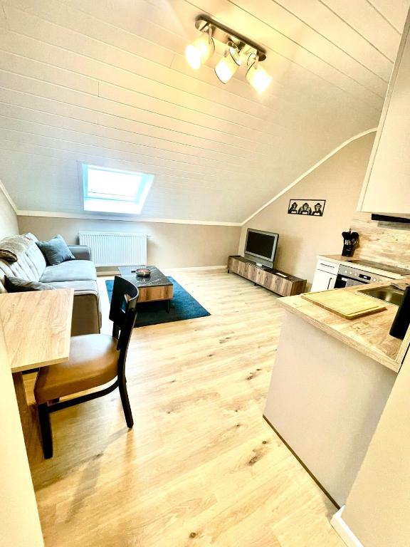 Kuchyň nebo kuchyňský kout v ubytování Ferienhaus Dobias