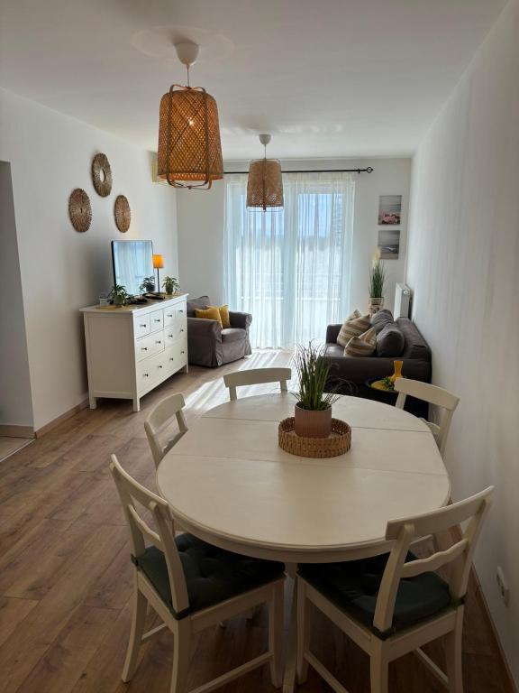 Posezení v ubytování Club218 Holiday Apartman Siófok