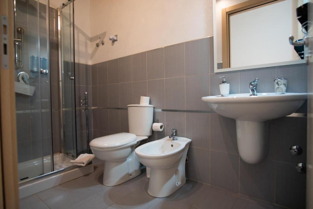 Koupelna v ubytování B&B ARCHIMEDE