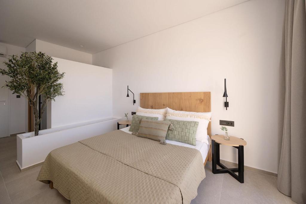 Postel nebo postele na pokoji v ubytování Olive Vista Suites
