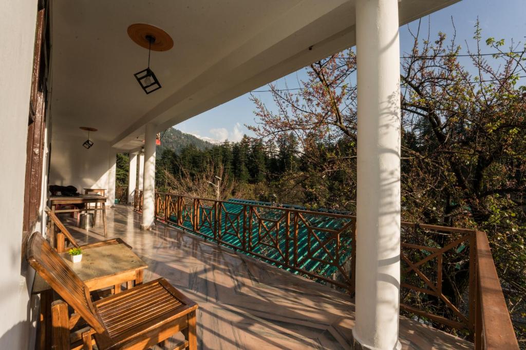 Balkón nebo terasa v ubytování Hippie Panda Hostel