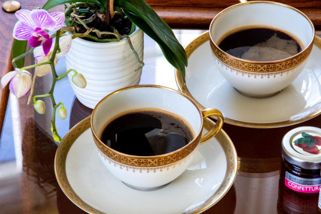 Coffee and tea making facilities at Villa Belvedere