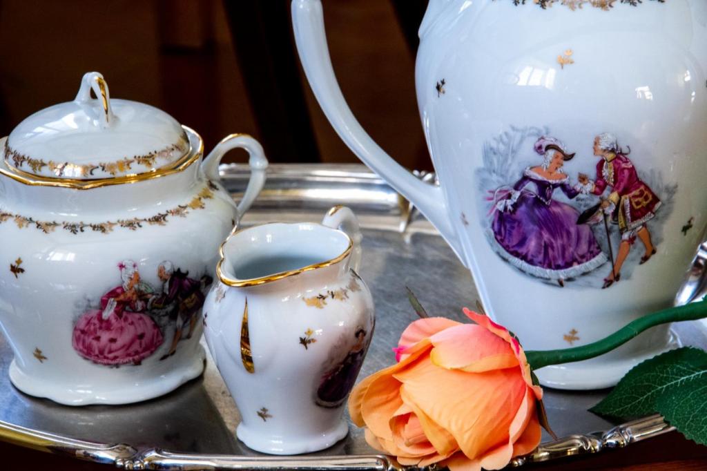 Coffee and tea making facilities at Villa Belvedere