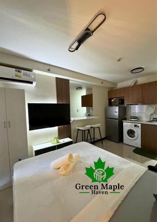 Kuchyň nebo kuchyňský kout v ubytování Green Maple Haven - Saekyung Village 1 Phase 3, Marigondon Lapulapu City