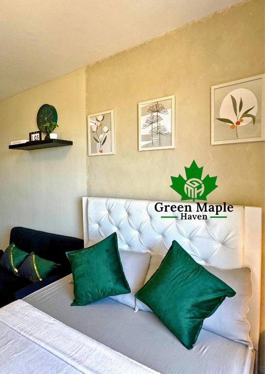 Postel nebo postele na pokoji v ubytování Green Maple Haven - Saekyung Village 1 Phase 3, Marigondon Lapulapu City