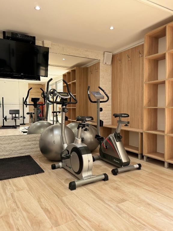 Fitness centrum a/nebo fitness zařízení v ubytování Villa La Vida