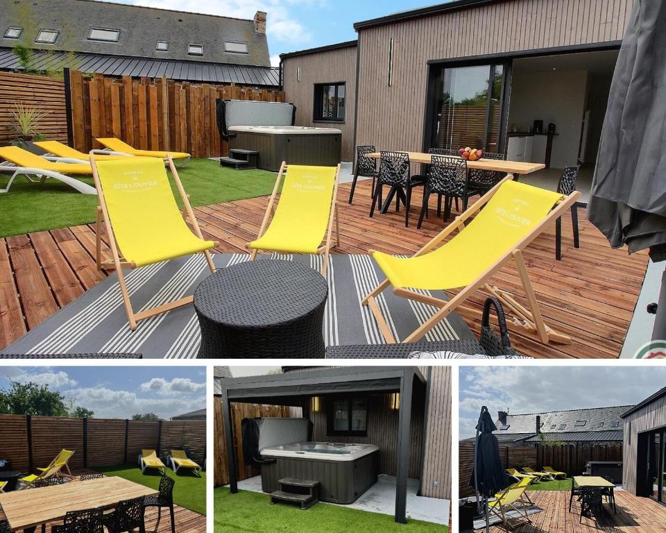 Bygningen som feriehuset ligger i