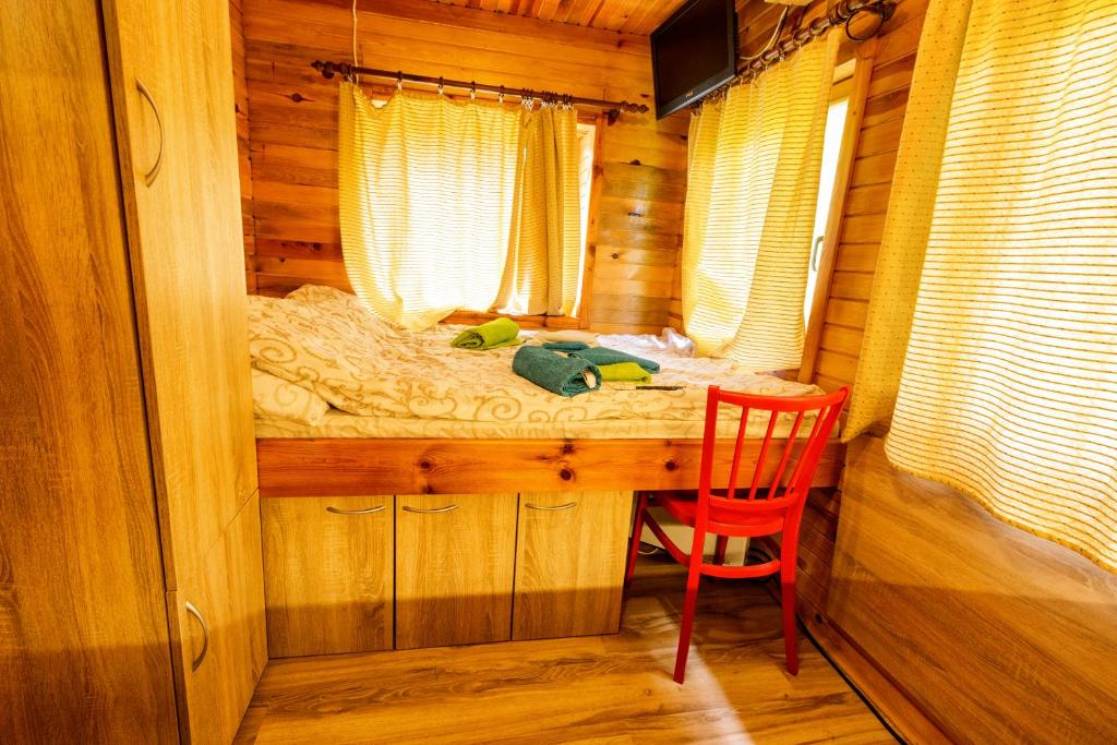 Katil atau katil-katil dalam bilik di Brvnara Nomad Tri Zvezde