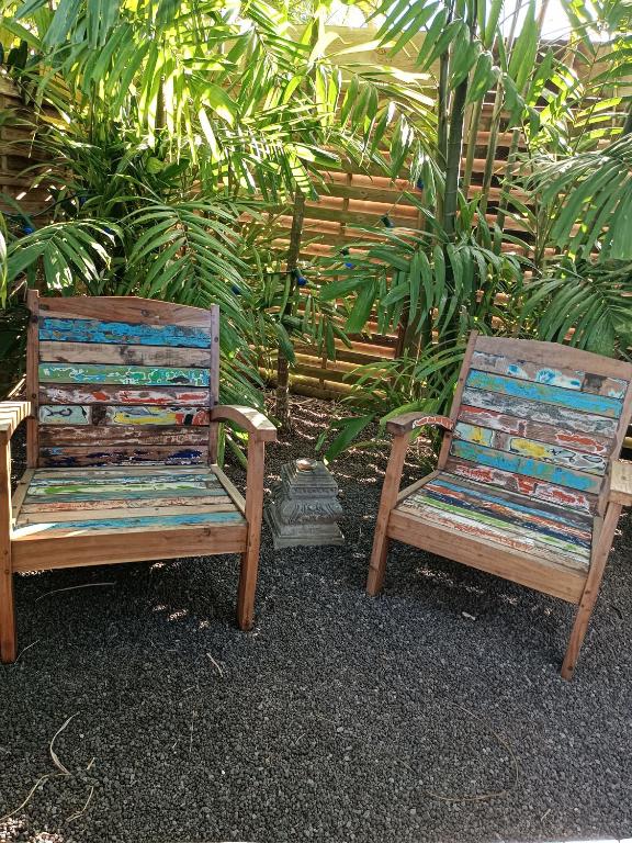Zahrada ubytování TIKI PARADISE LODGE FWI