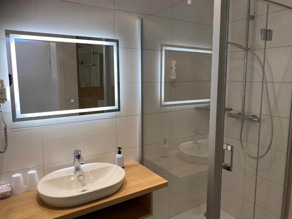 Vannituba majutusasutuses Hotel Nikolasch
