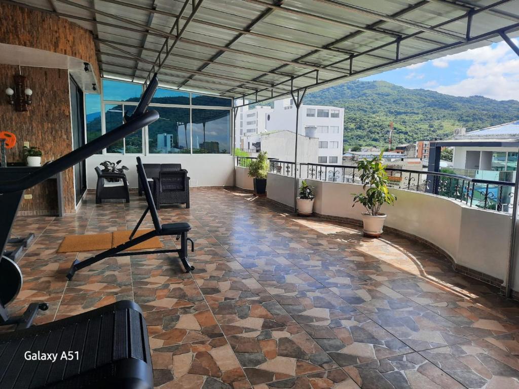 Nespecifikovaný výhled na hory nebo výhled na hory při pohledu z hotelu