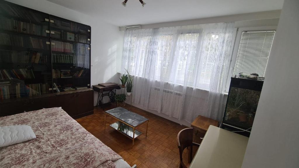 Knihovna v apartmánu