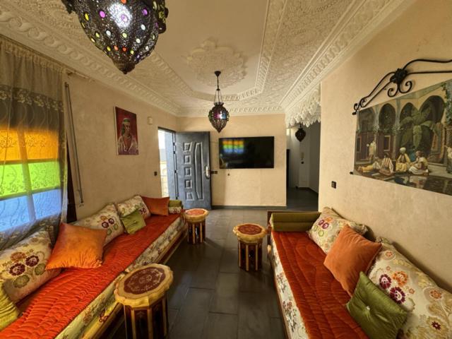 Μια τηλεόραση ή/και κέντρο ψυχαγωγίας στο Appartement Villa 2 chambres