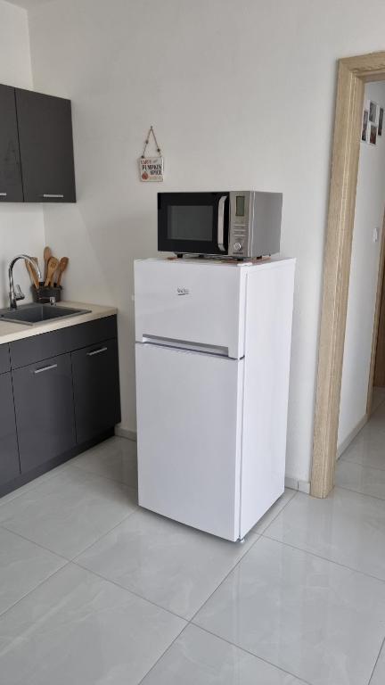 Kuchyň nebo kuchyňský kout v ubytování APARTMÁNY I&V - Adults only
