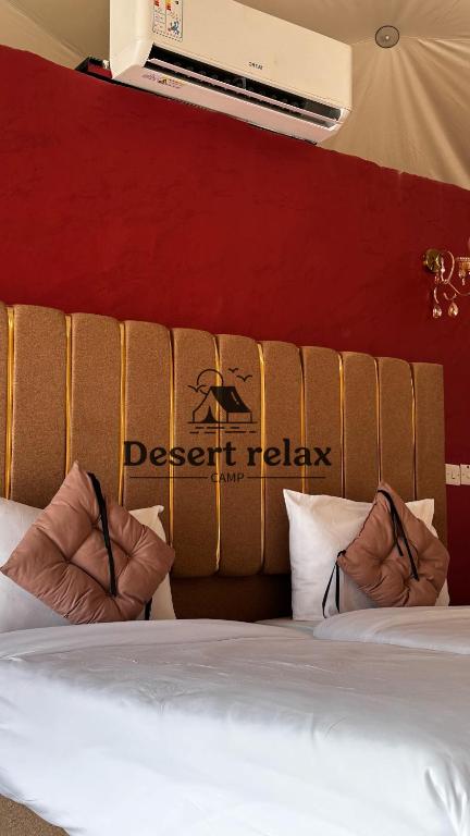 Postel nebo postele na pokoji v ubytování Desert relax camp