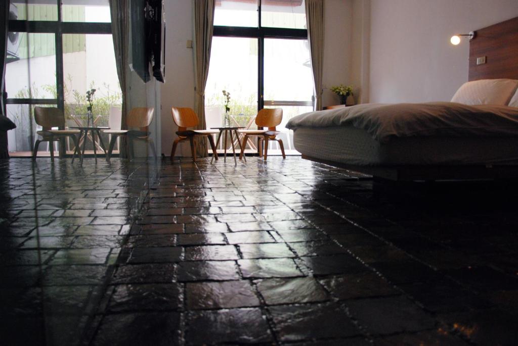 Postel nebo postele na pokoji v ubytování Howcome spots homestay