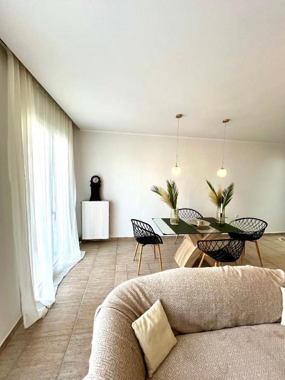 Posezení v ubytování Maisonette Ralia