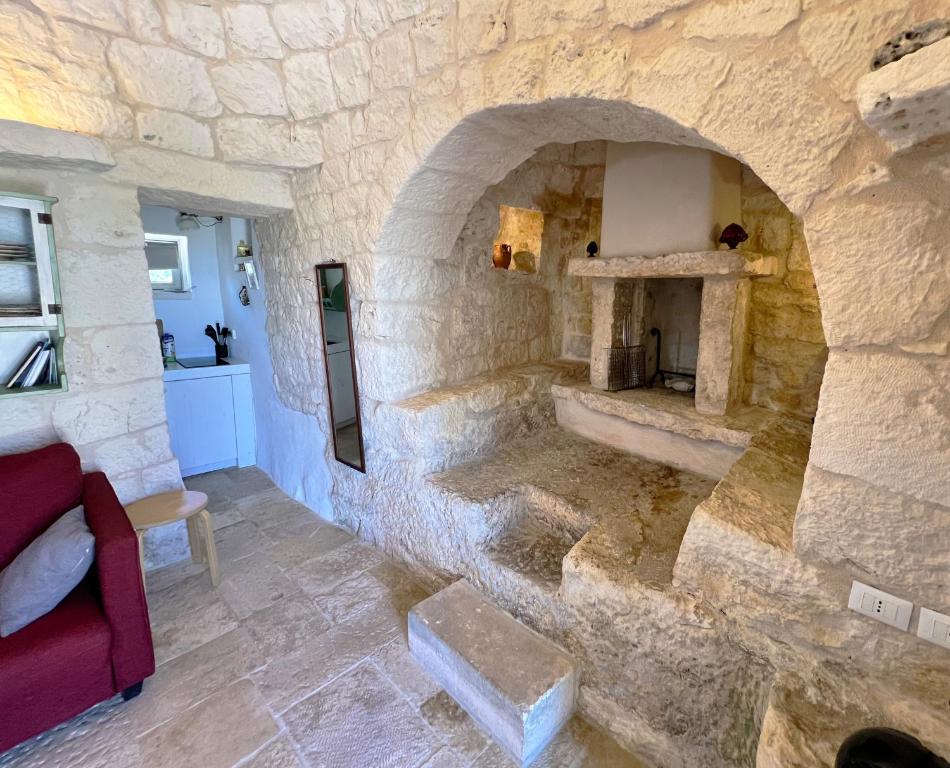 Posezení v ubytování Trullo fiore