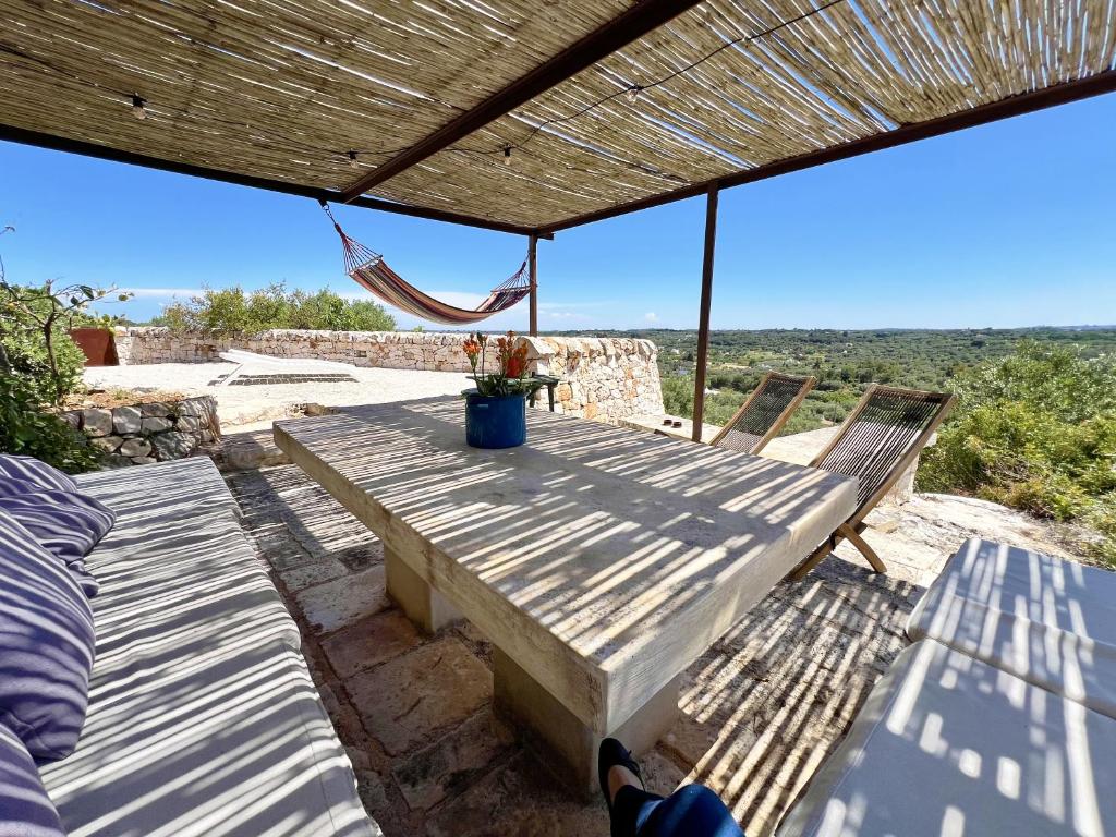Balkón nebo terasa v ubytování Trullo fiore