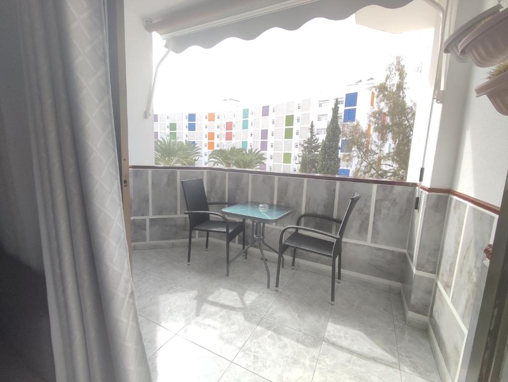 Balkón nebo terasa v ubytování Vivienda Agaete Parque
