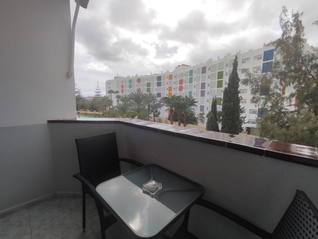 Balkón nebo terasa v ubytování Vivienda Agaete Parque
