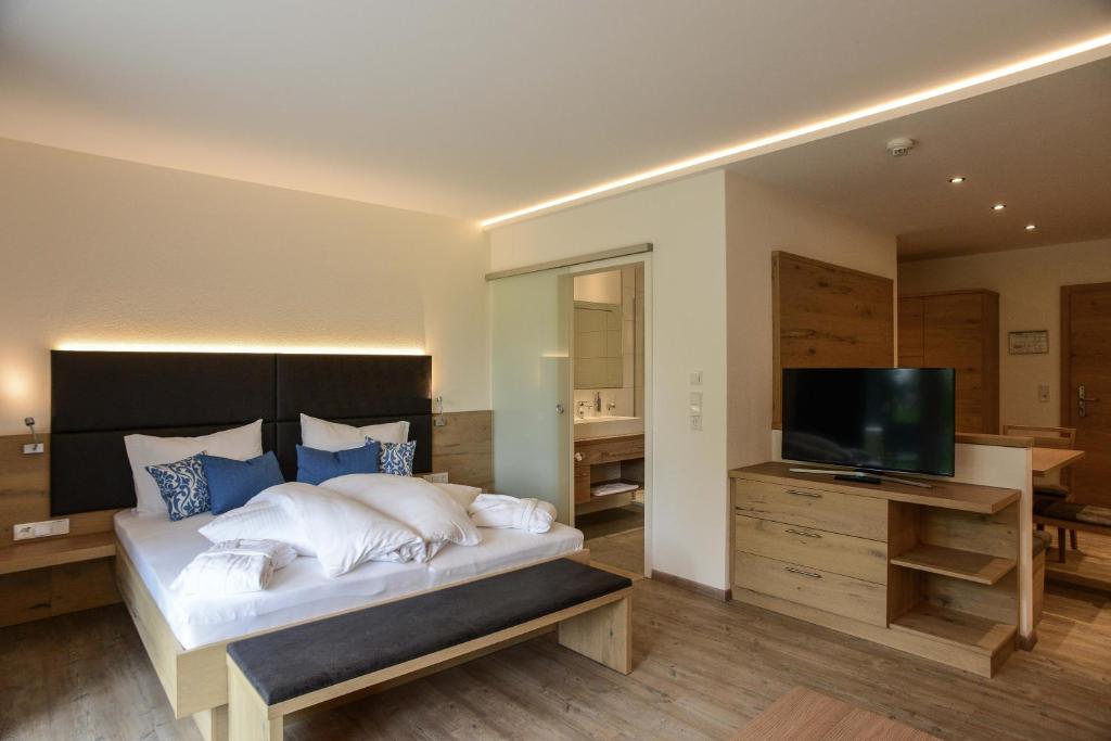 TV a/nebo společenská místnost v ubytování R Appartements Sommerbergbahnen inklusive