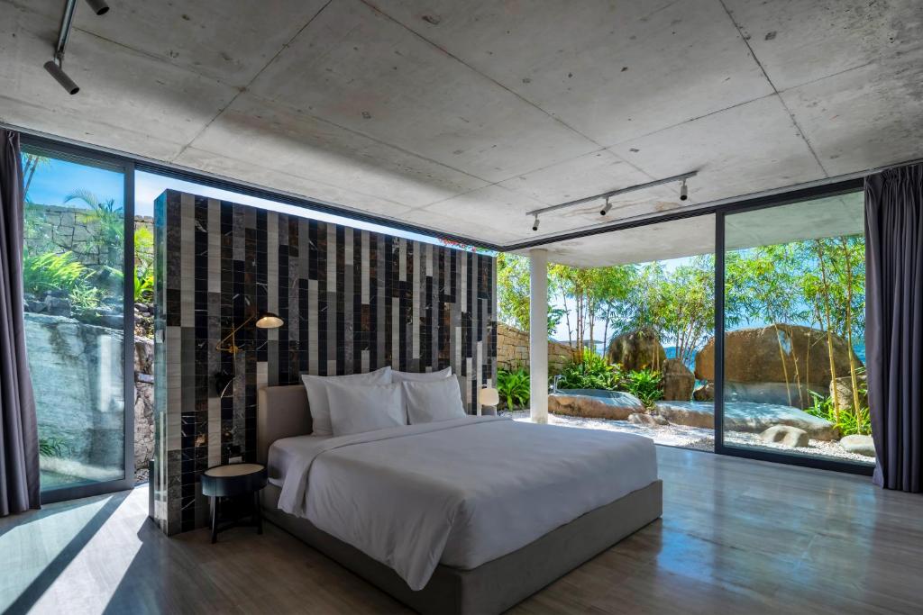 Postel nebo postele na pokoji v ubytování Venity Villa Nha Trang