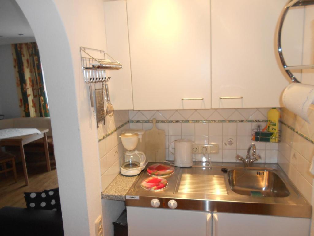 Kuchyň nebo kuchyňský kout v ubytování Ferienwohnung Fred