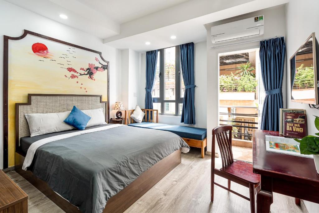 Postel nebo postele na pokoji v ubytování Jan Hostel Central Point