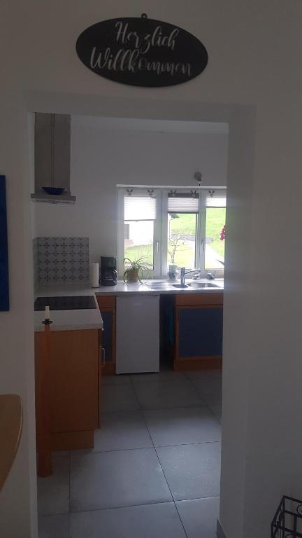 Kuchyň nebo kuchyňský kout v ubytování Haus am Bächle