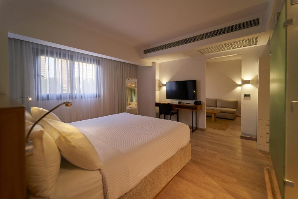 TV a/nebo společenská místnost v ubytování New President Hotel Cairo