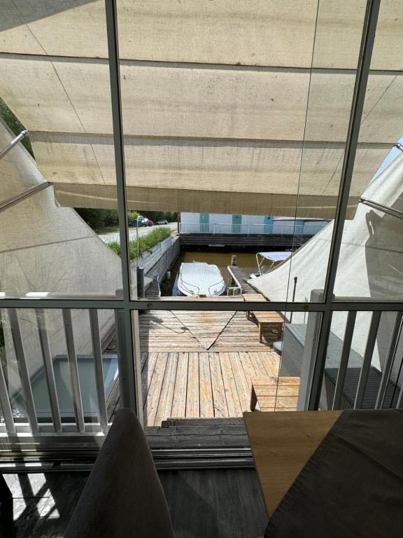 Balkón nebo terasa v ubytování Haus am See