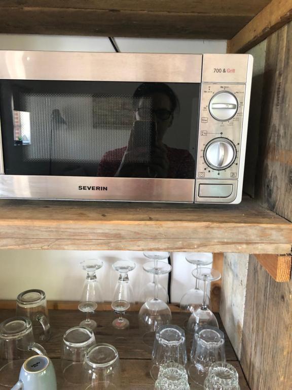 Kuchyň nebo kuchyňský kout v ubytování De Strandkorf