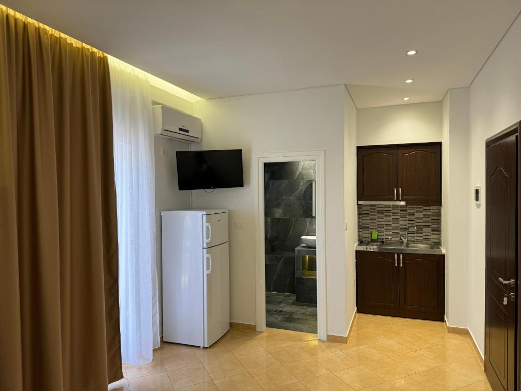 Kuchyň nebo kuchyňský kout v ubytování Villa Almando