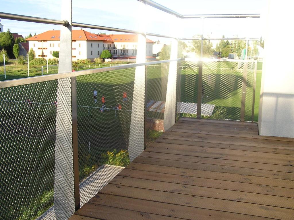 Balkón nebo terasa v ubytování Apartment Třeboň