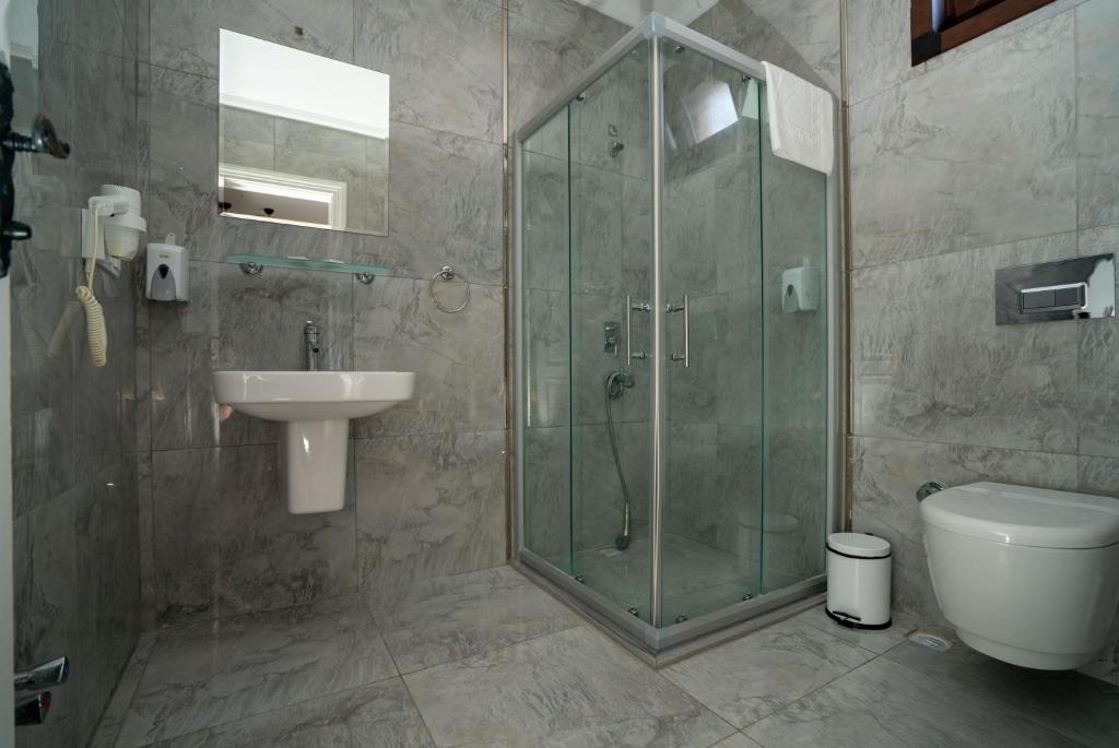 Koupelna v ubytování Harakop Otel