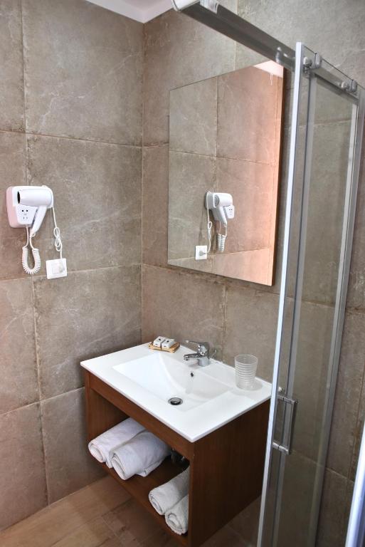 Koupelna v ubytování Boutique Hotel Tilos Mare