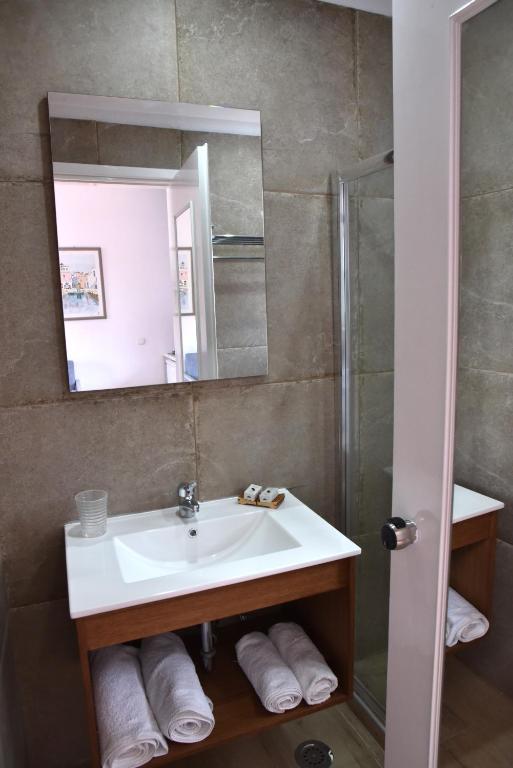 Koupelna v ubytování Boutique Hotel Tilos Mare