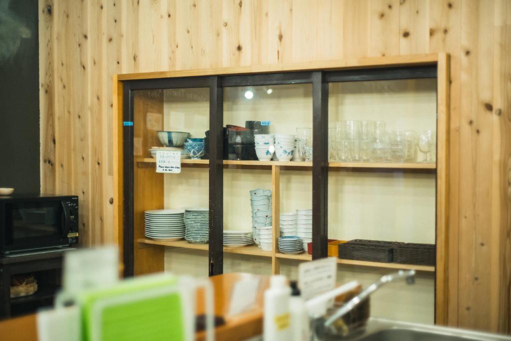 Köök või kööginurk majutusasutuses Raicho Onsen Inn