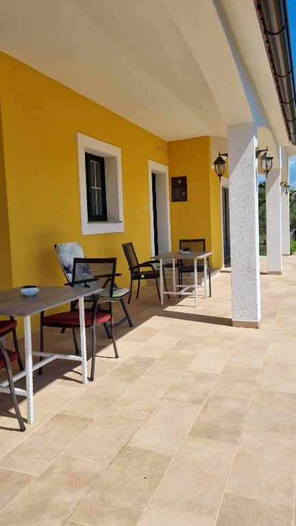 Patio nebo venkovní prostory v ubytování Krka Ivan