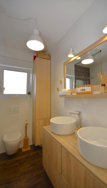 Koupelna v ubytování Apartman Barry
