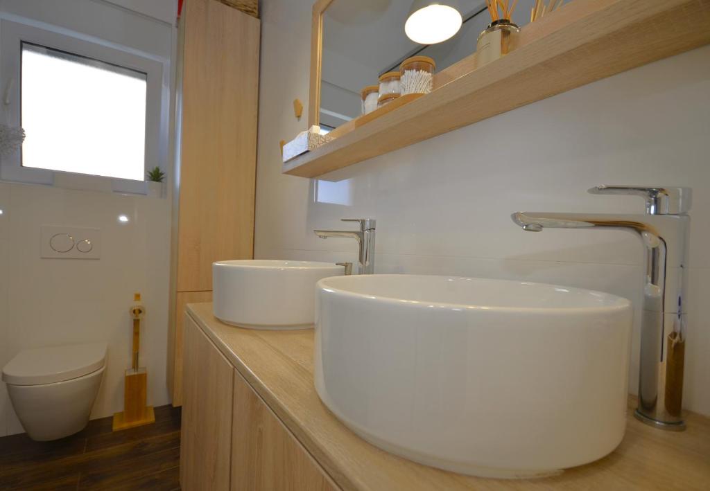 Koupelna v ubytování Apartman Barry