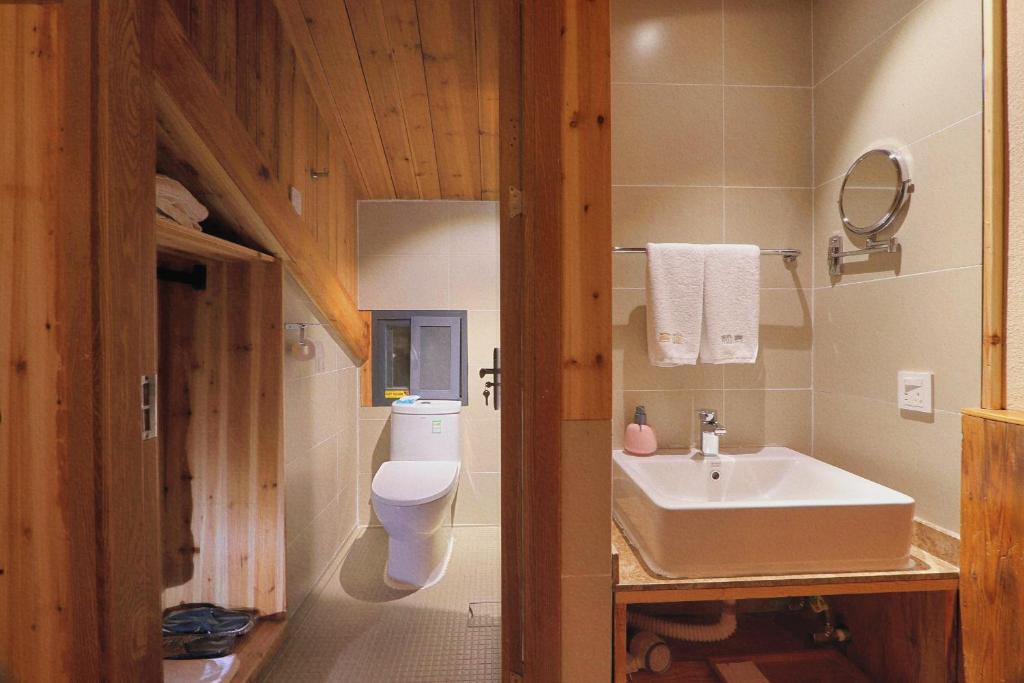 Koupelna v ubytování Mild Spring Boutique Hotel
