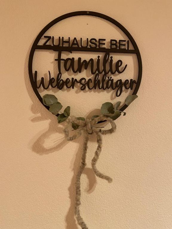 Certifikát, hodnocení, plakát nebo jiný dokument vystavený v ubytování Ferienwohnung Weberschläger