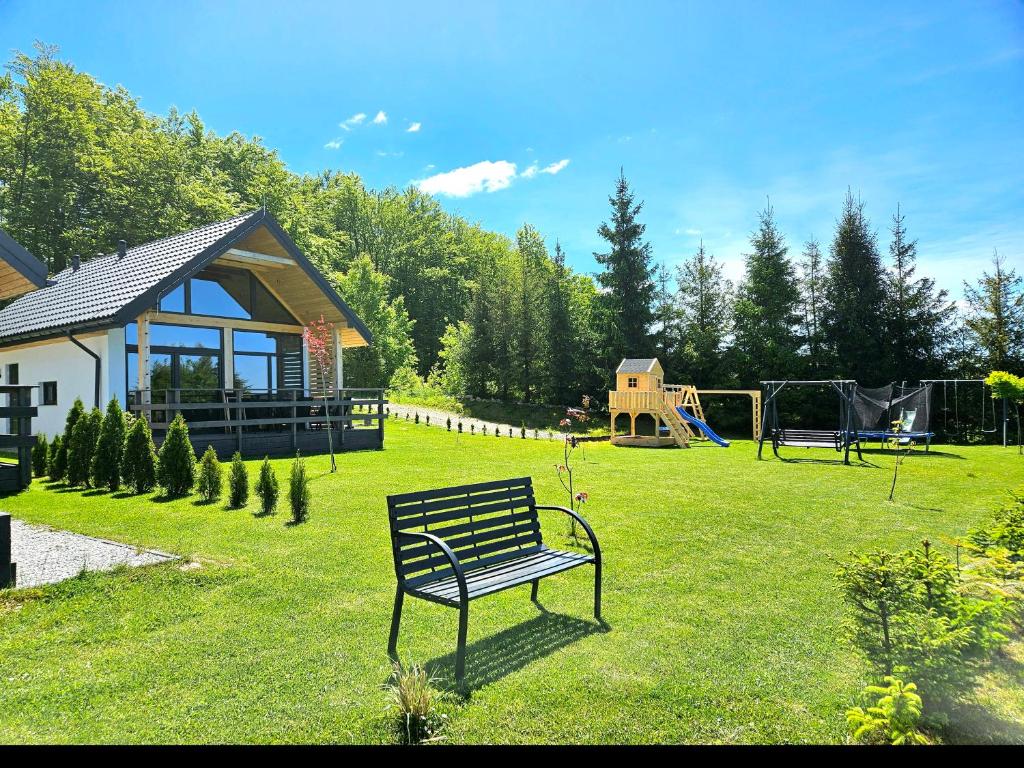 Zahrada ubytování Bieszczadzka Pauza