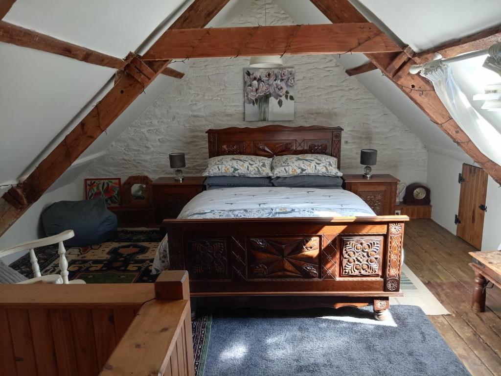 Llit o llits en una habitació de character breton cottage