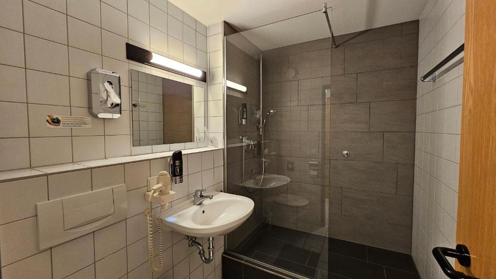 Koupelna v ubytování Elha Hotel