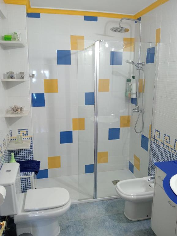 A bathroom at Piso primera línea de playa